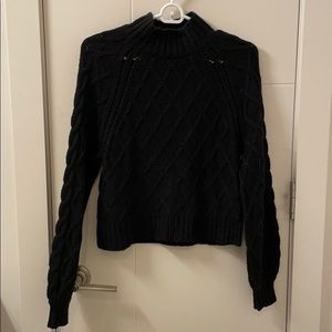 NEW! American Eagle cropped black sweater